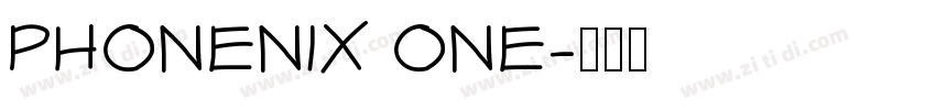 PHONENIX ONE字体转换